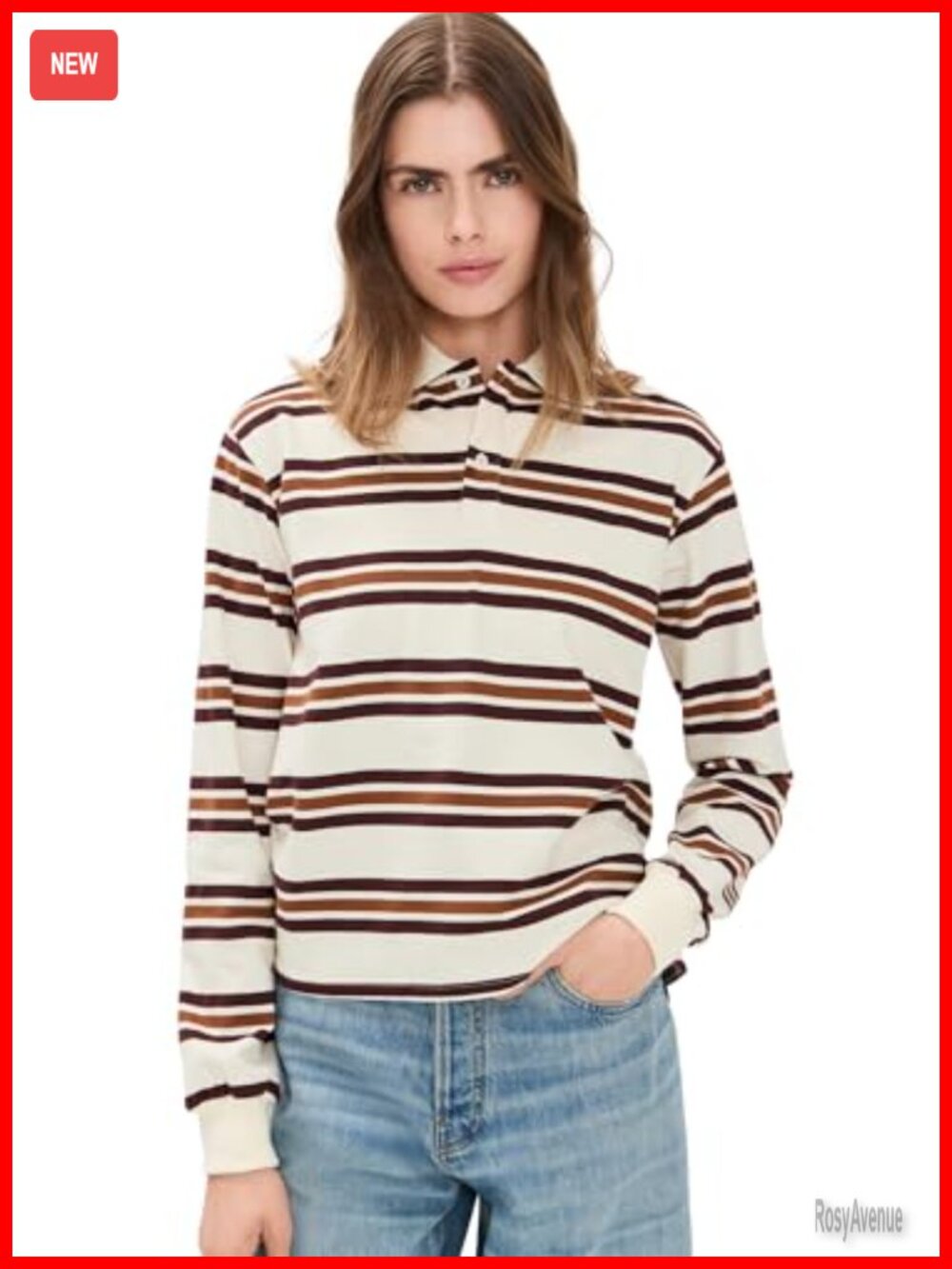 Lioness Women's Lightweight Pique Knit Long Sleeve Casual Polo